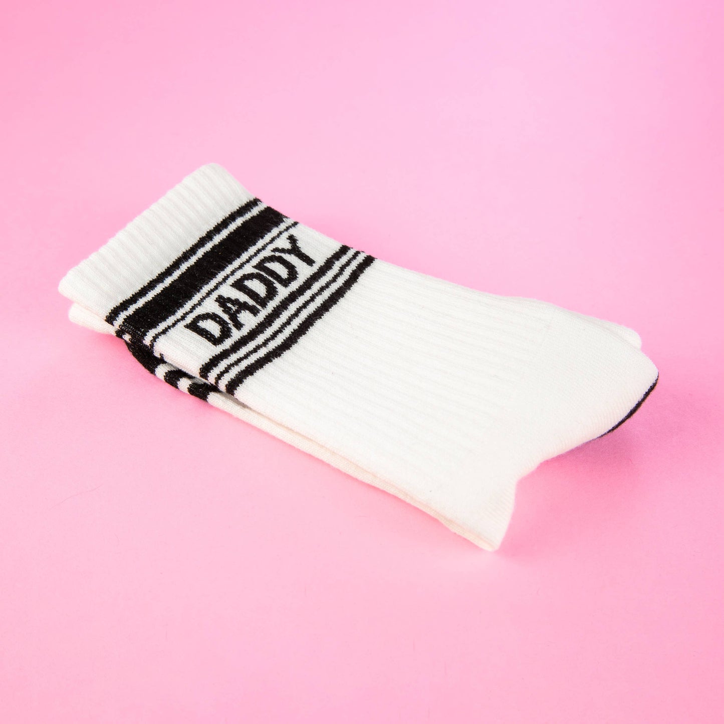 Daddy - White Gym Crew Socks