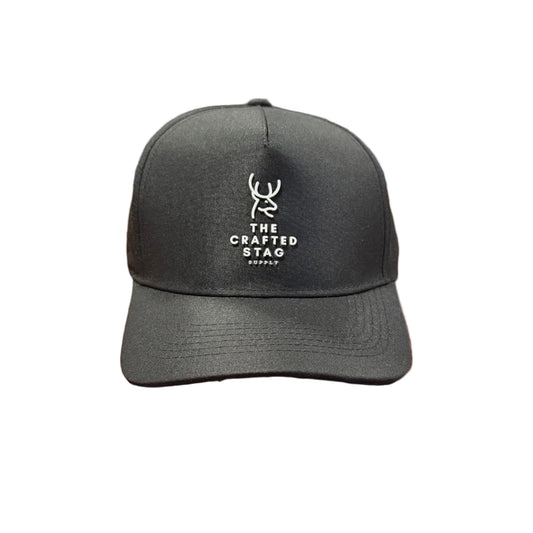 The Crafted Stag Supply Black Sport Mesh Hat