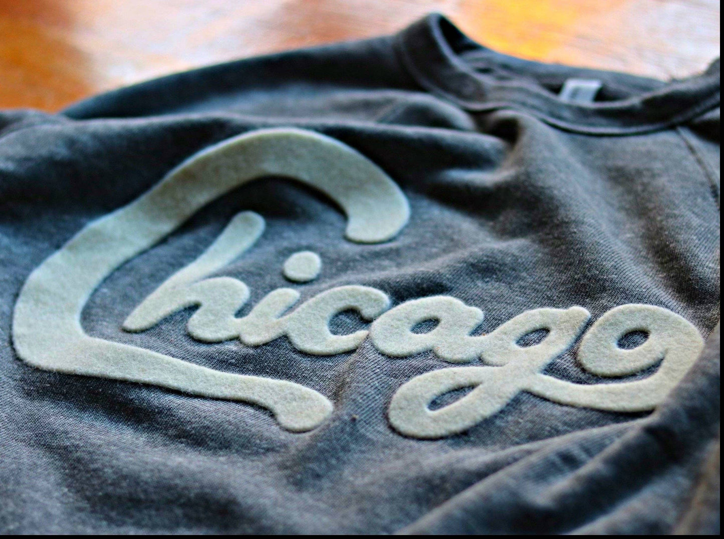 Chicago Felt Applique Crewneck