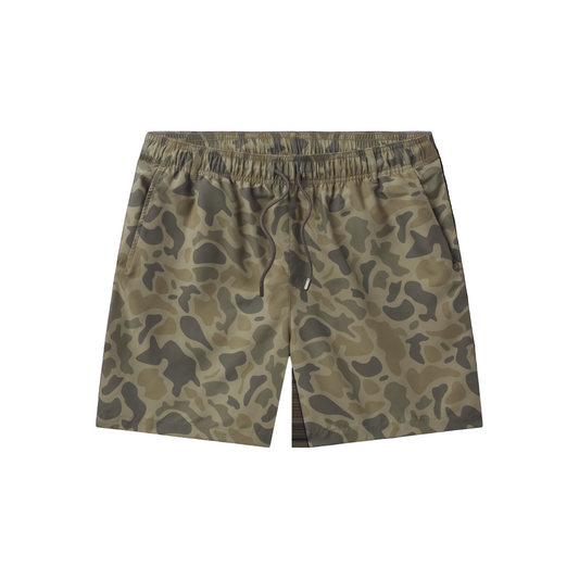Southern Marsh Stone Brown Camo La Costa Lined Swim Hybrid Short