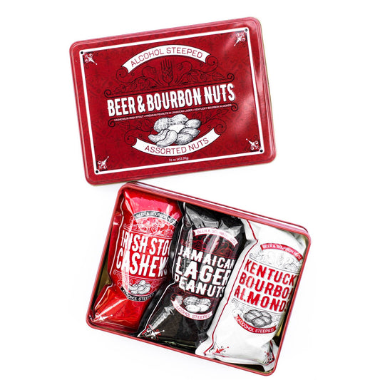 Beer & Bourbon Nuts Gourmet Gift Tin