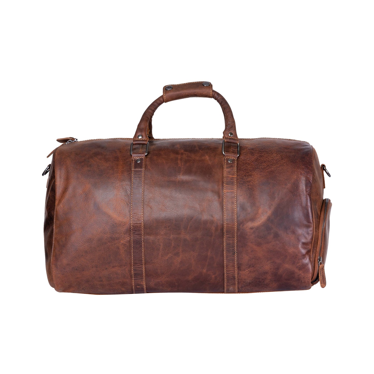 Leather Overnight Bag Milan - Rugged Leather - Sandal