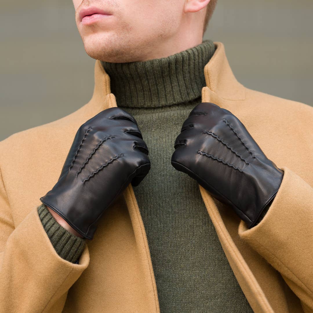 Cashmere Lined Nappa Leather Gloves