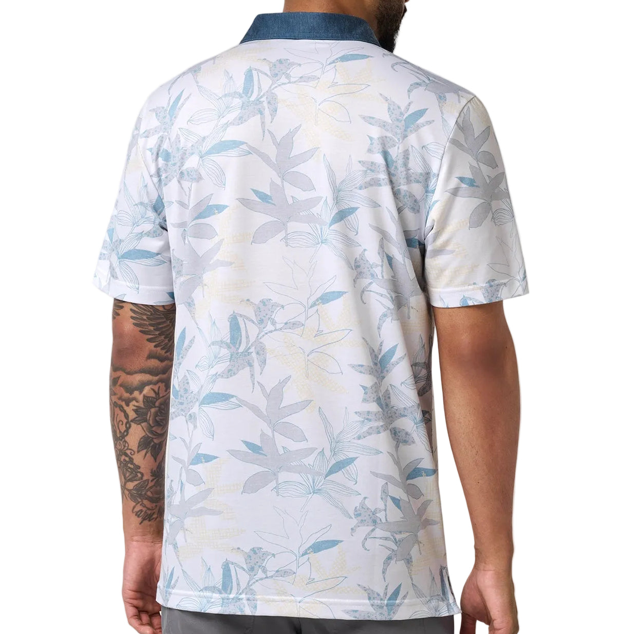 TravisMathew White Featherweight Drift Polo