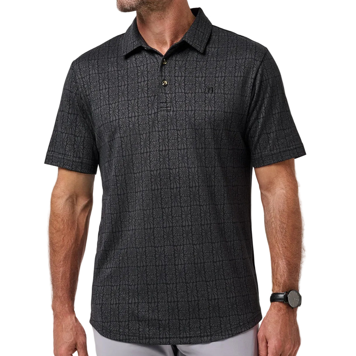 TravisMathew Ebony Cabana Polo