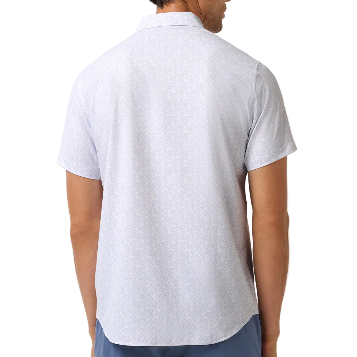 TravisMathew White Techwoven Sunlight Button Up