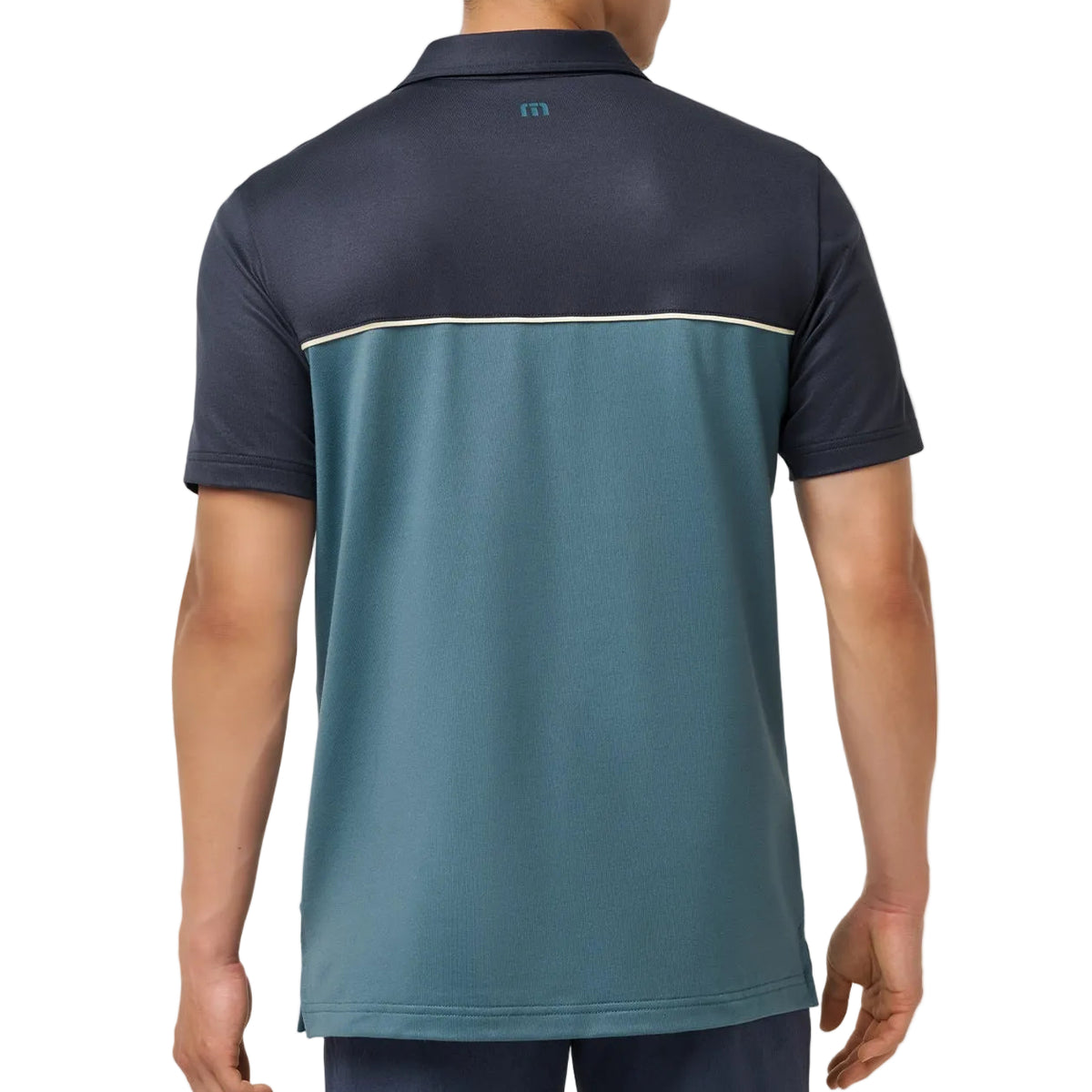 TravisMathew Blue Nights Featherweight Colorblock Polo