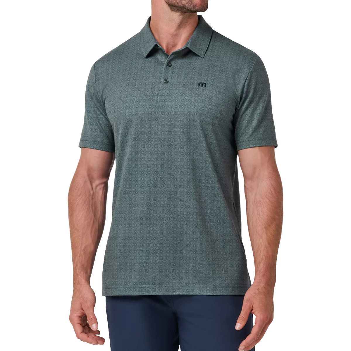 TravisMathew Balsam Green Trophy Ready Featherweight Polo