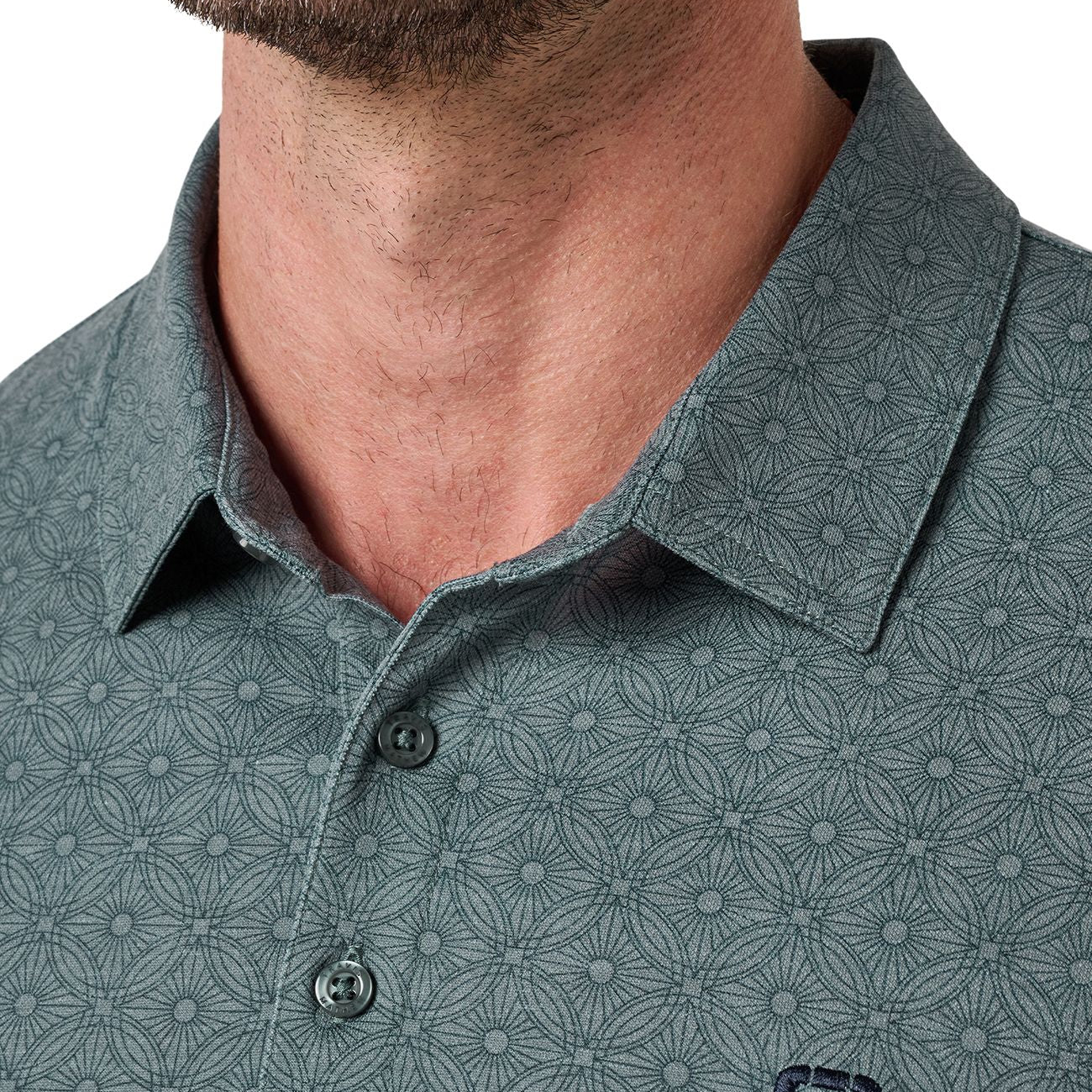 TravisMathew Balsam Green Trophy Ready Featherweight Polo