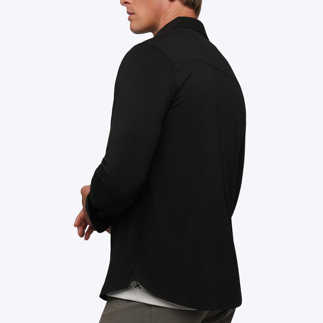 Cuts Clothing Black AO Long Sleeve Button Up