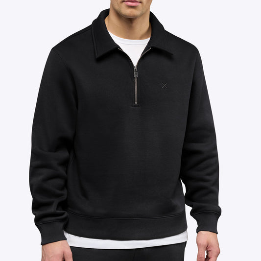Cuts Clothing Black Divine Fleece Q-Zip