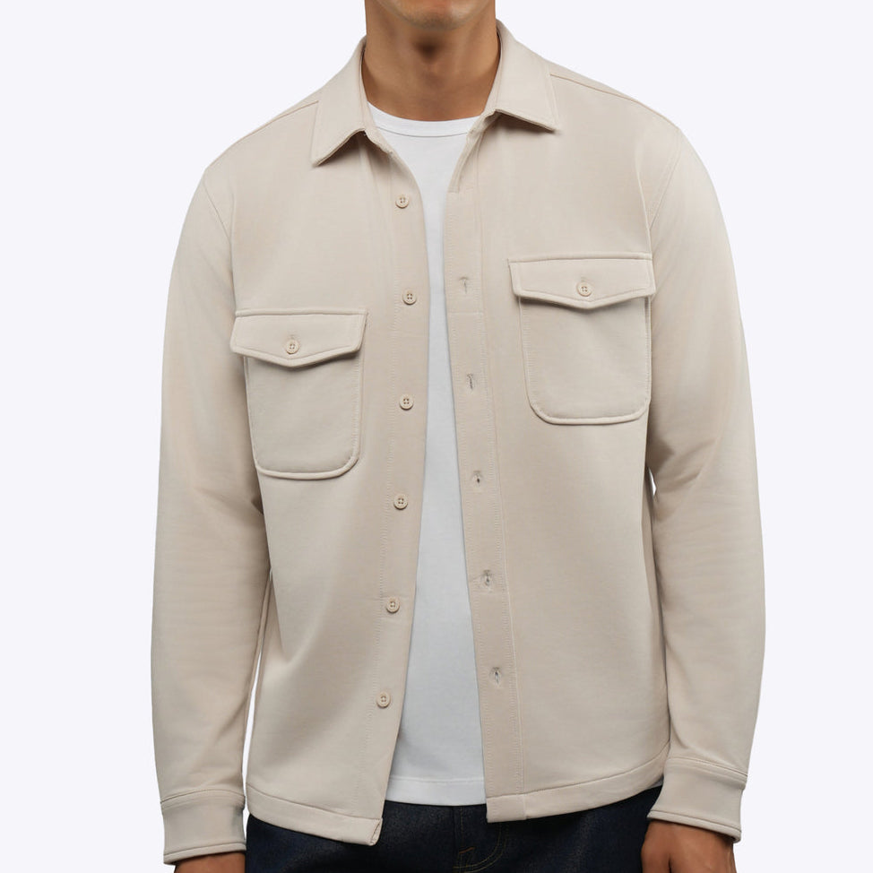 Cuts Clothing Ivory Hyperloop Overshirt