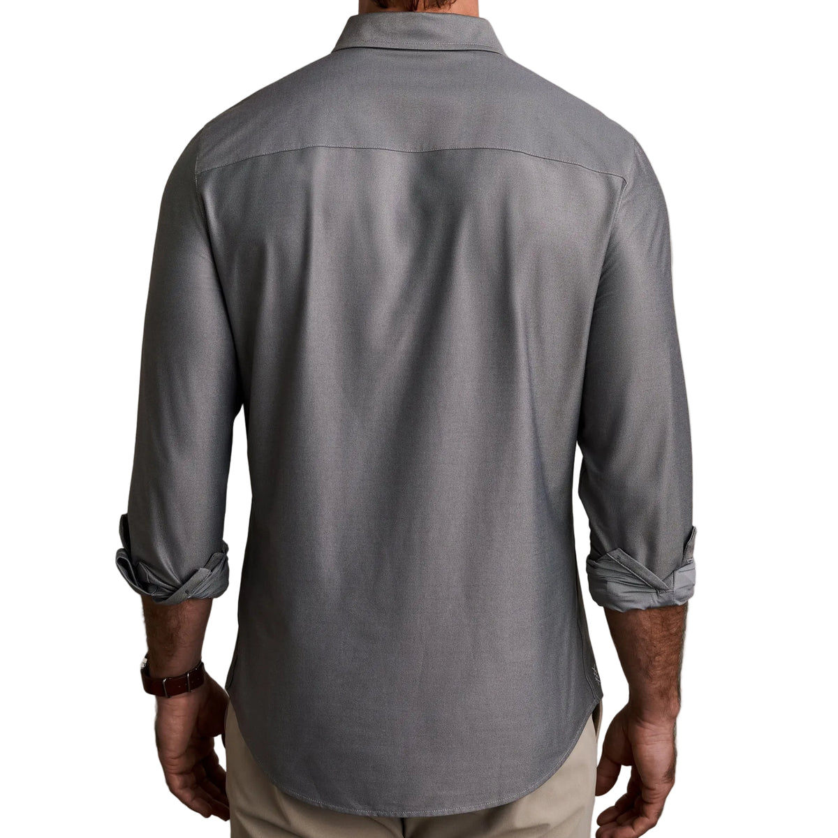 Rhone Ember Brown Oxford Slim Commuter Shirt