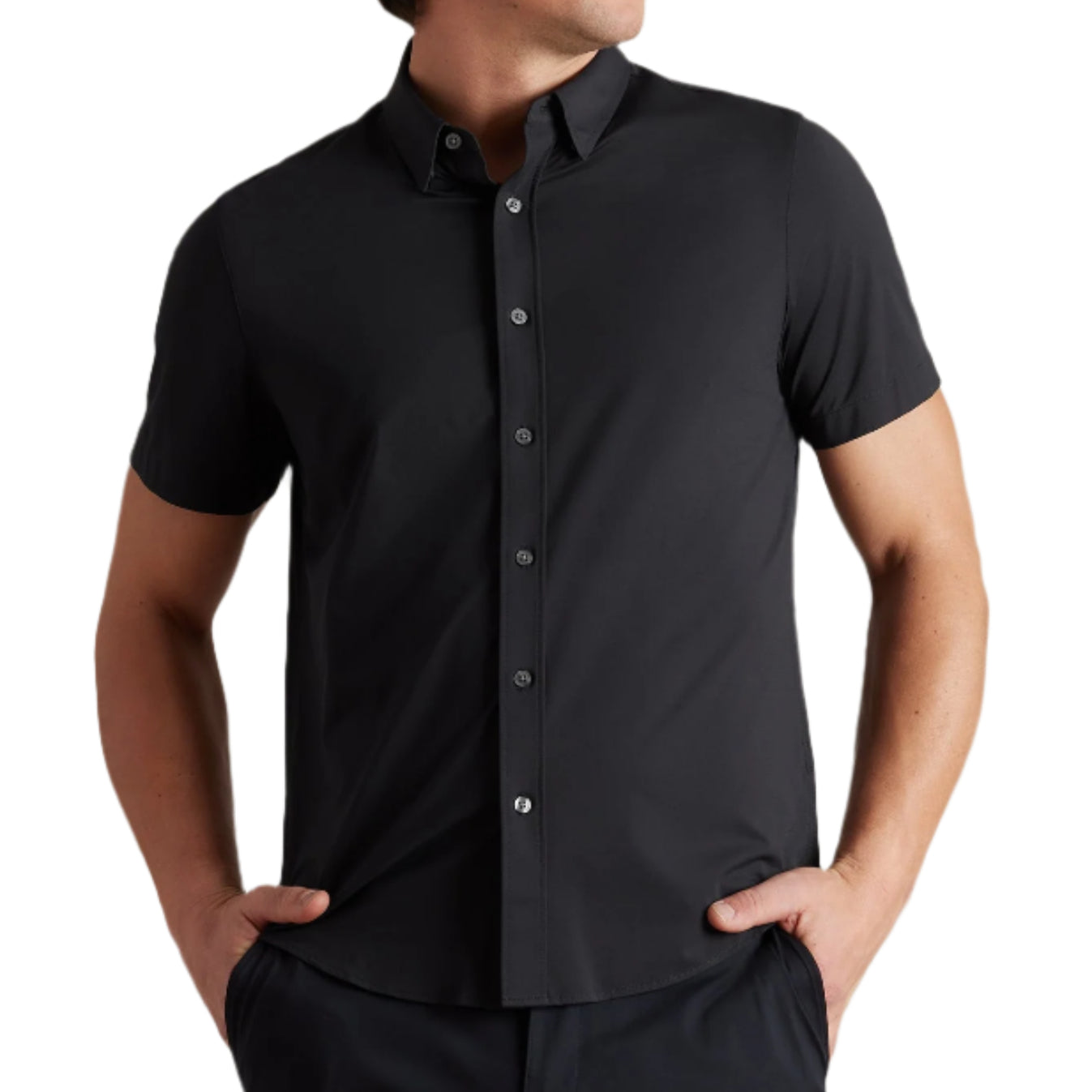 Rhone Black Commuter Short Sleeve Shirt