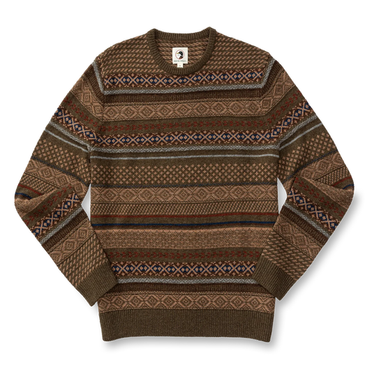 Birch Fair Isle Merino Crewneck Sweater