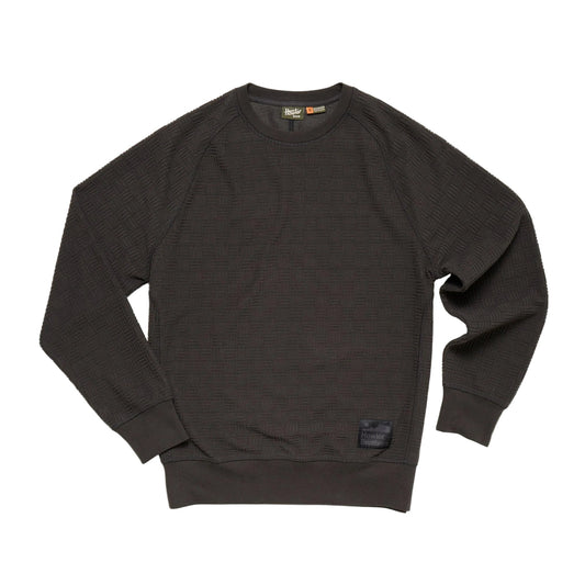 Howler Bros. Black Grid Eleos Fleece Crewneck