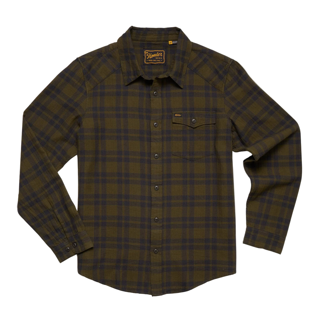Howler Bros. Dark Olive La Grange Flannel