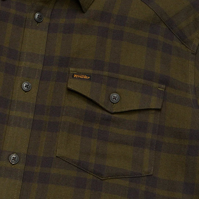 Howler Bros. Dark Olive La Grange Flannel