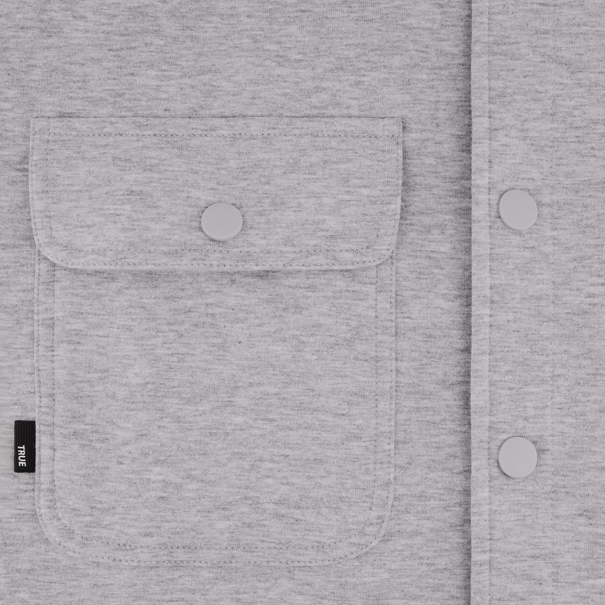 TRUE Heather Grey Future Staples Overshirt