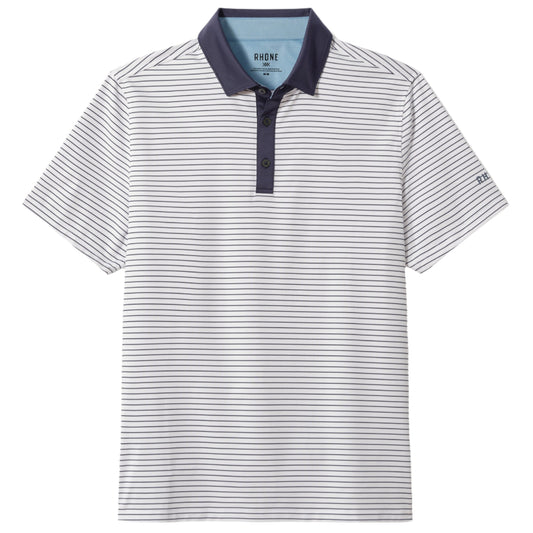 Rhone Navy Stripe Golf Sport Polo