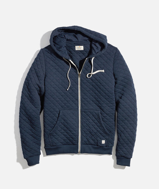 Corbet Quilted Full Zip Hoodie