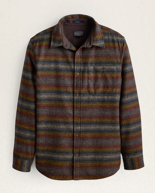 Pendleton Stripe Elbow Patch Trail Shirt