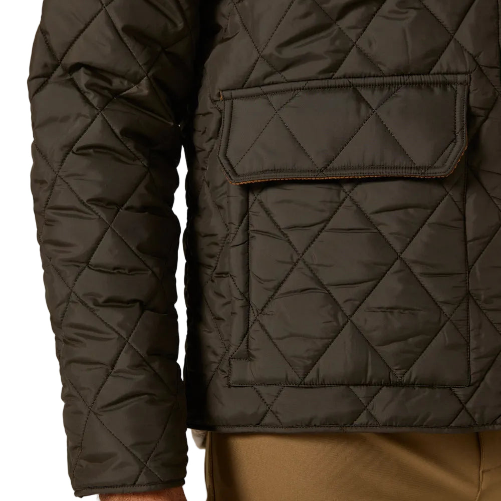 7 Diamonds Olive Rushmore Quilted Jacket