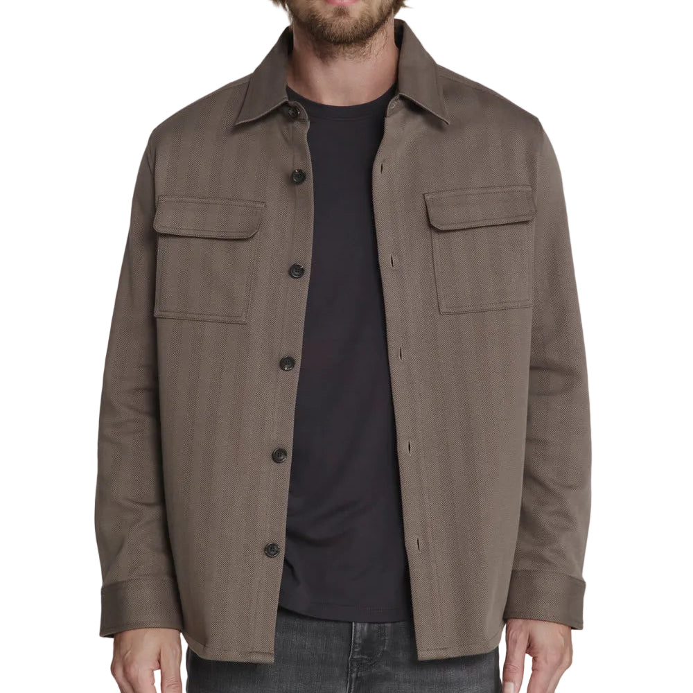 7 Diamonds Taupe Waypoint Overshirt
