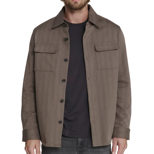 7 Diamonds Taupe Waypoint Overshirt