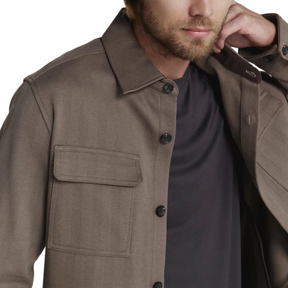7 Diamonds Taupe Waypoint Overshirt