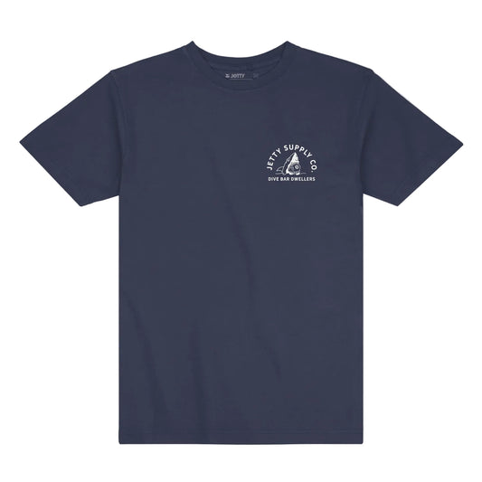 Jetty Navy Poolshark Tee