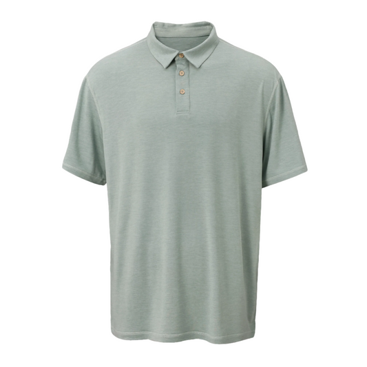 The Crafted Stag Frosty Green Performance Polo