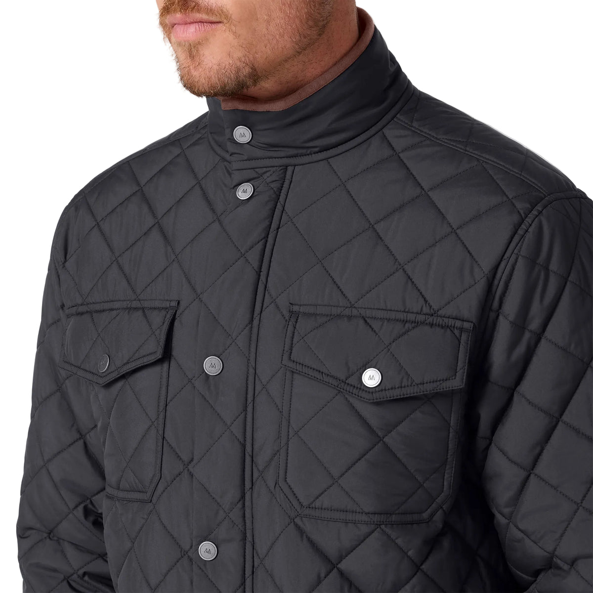 Mizzen+Main Black Brentwood Quilted Jacket