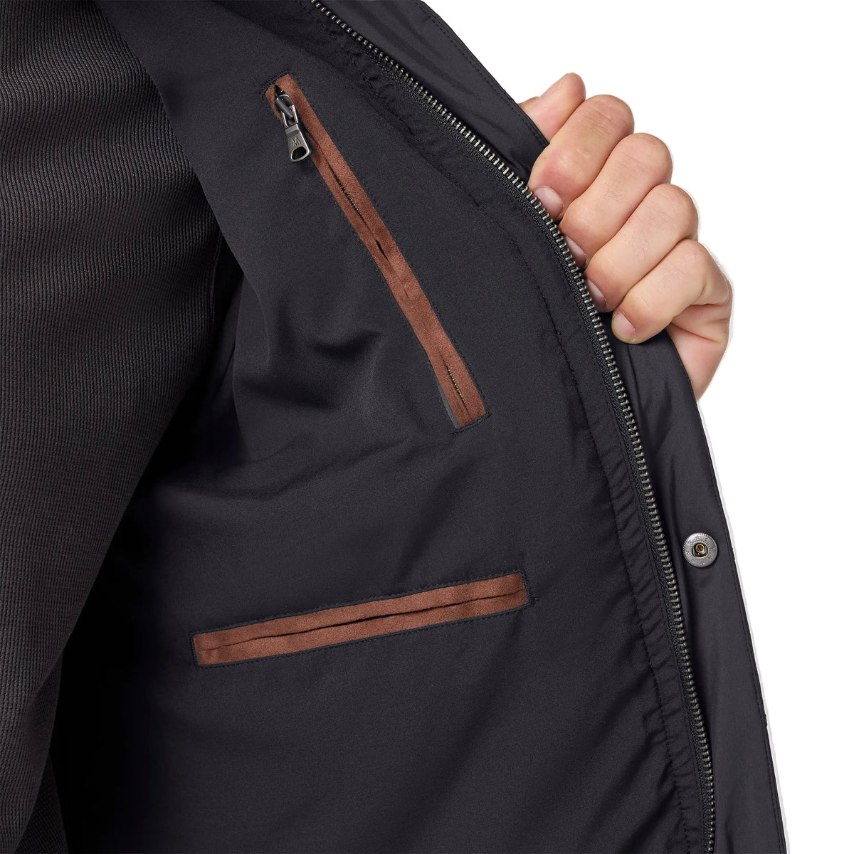Mizzen+Main Black Brentwood Quilted Jacket