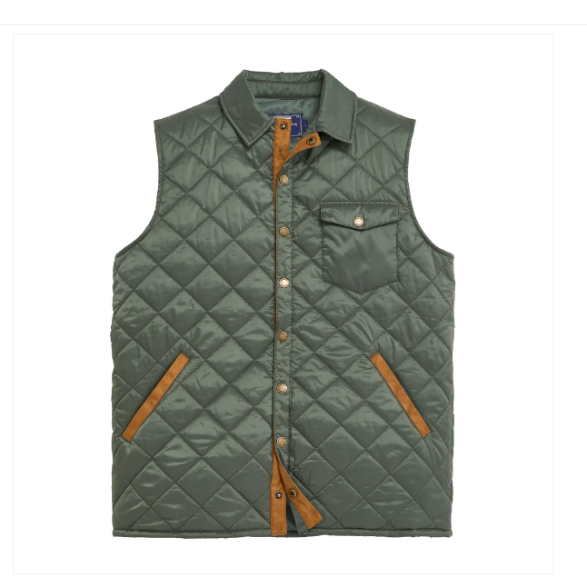 Braswell Vest in Thyme