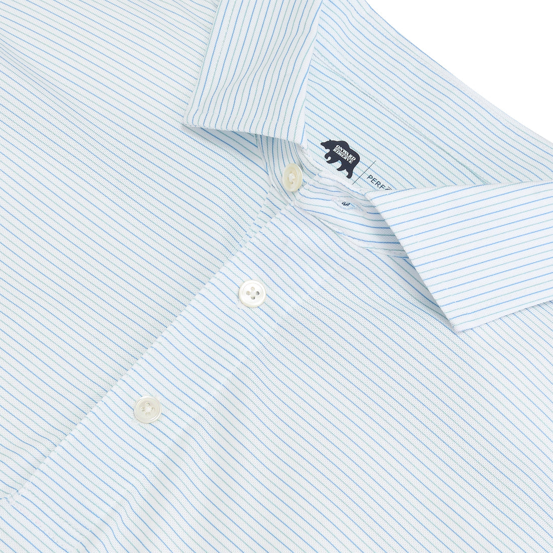 Onward Reserve Azurine Tour Stripe Performance Pique Polo