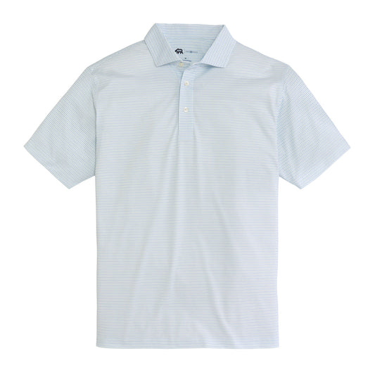 Onward Reserve Azurine Tour Stripe Performance Pique Polo