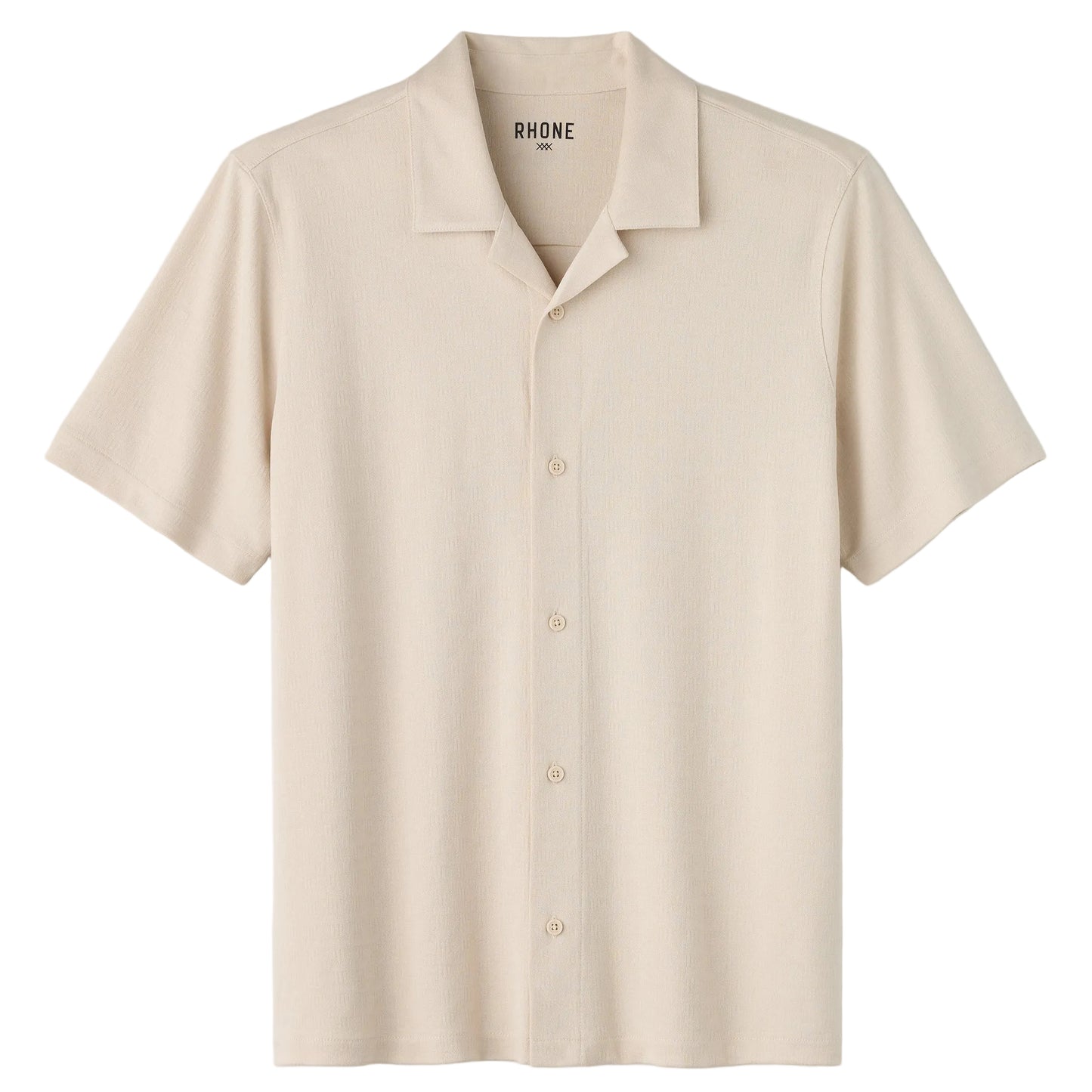 Rhone Bone Palms Camp Collar Shirt