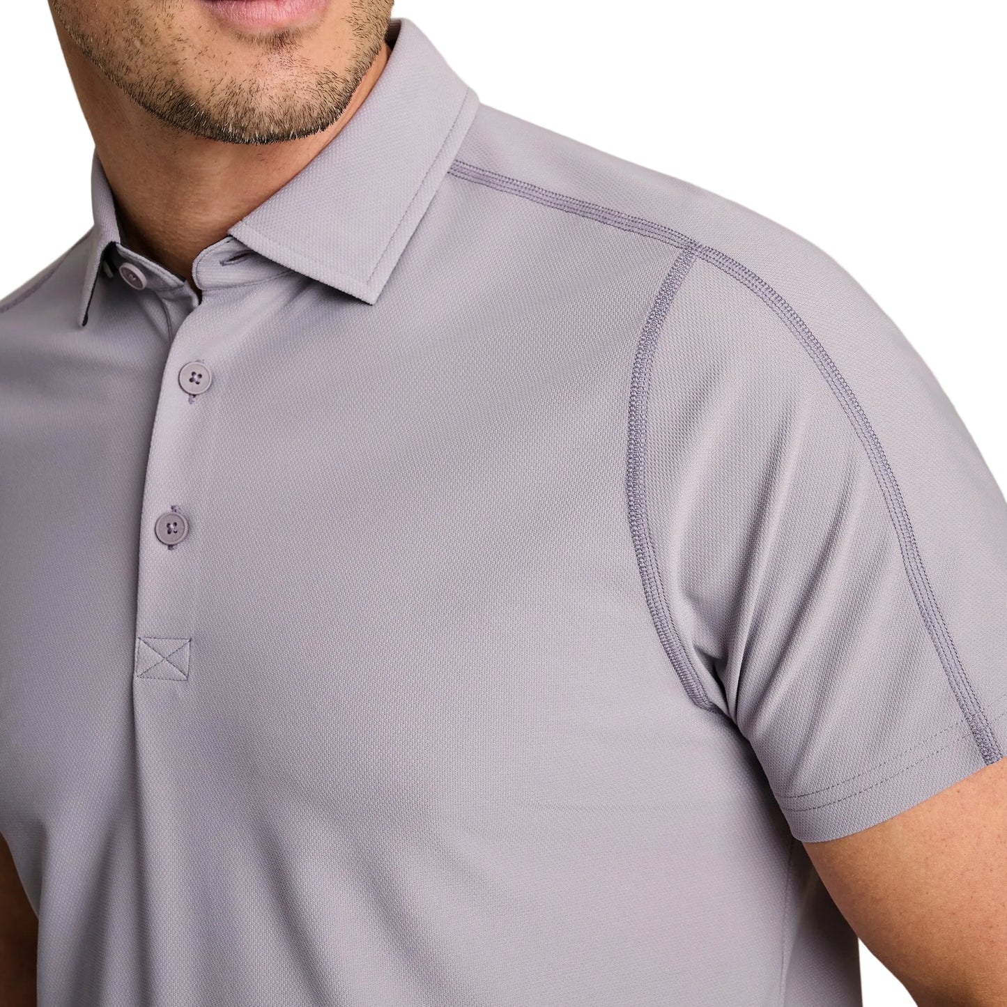 Rhone Purple Smoke Regatta Pique Polo