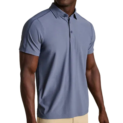 Rhone Shale Blue Regatta Pique Polo