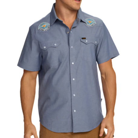 Howler Bros. Indigo Crosscut Deluxe Snapshirt