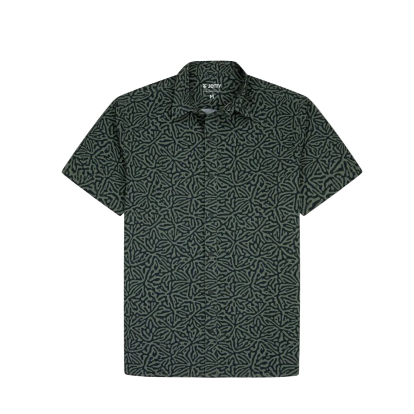 Jetty Olive Sandspit Tech Woven Shirt