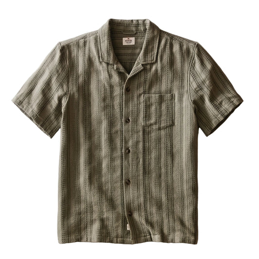 Marine Layer Olive Dobby Resort Shirt