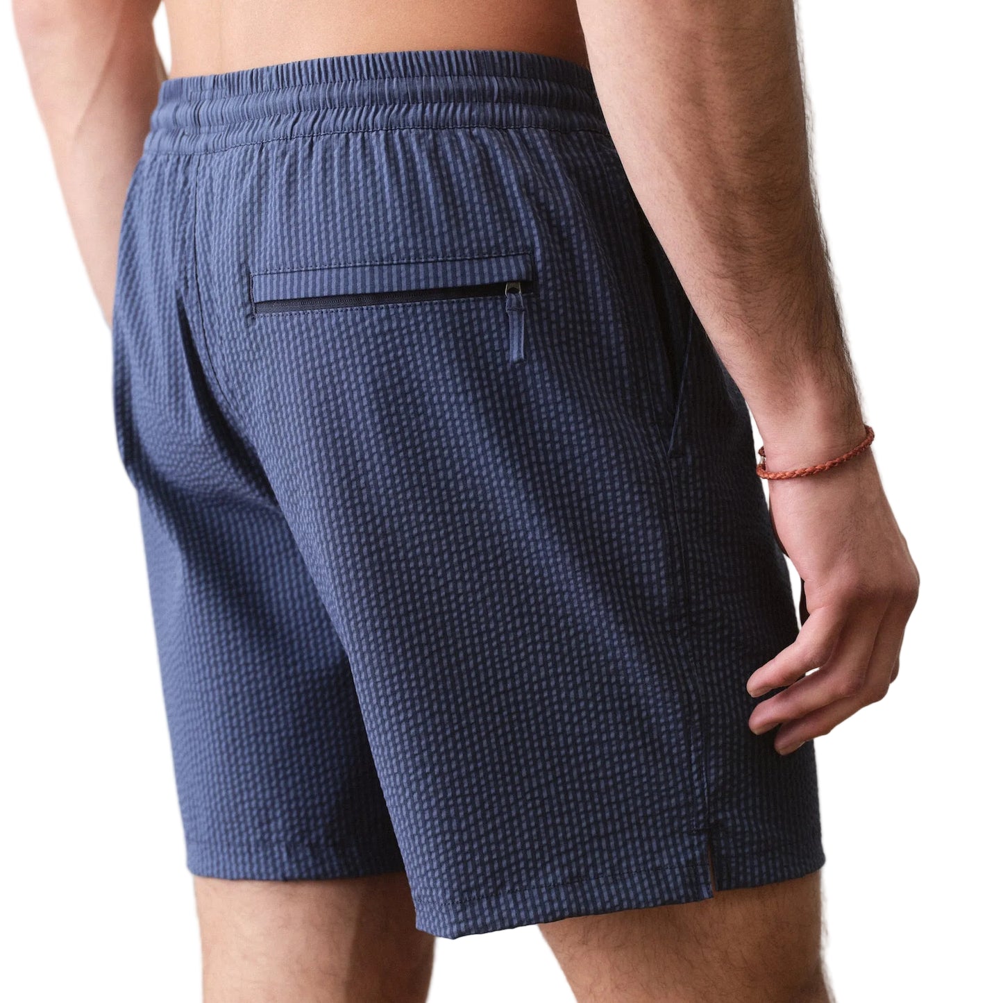 Marine Layer Navy/Blue Stripe 6" Lined Sport & Swim Short