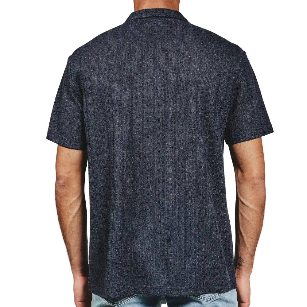 7 Diamonds Navy Thierry Camp Shirt