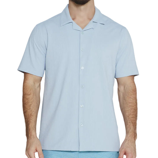 7 Diamonds Powder Blue Sutherland Camp Shirt