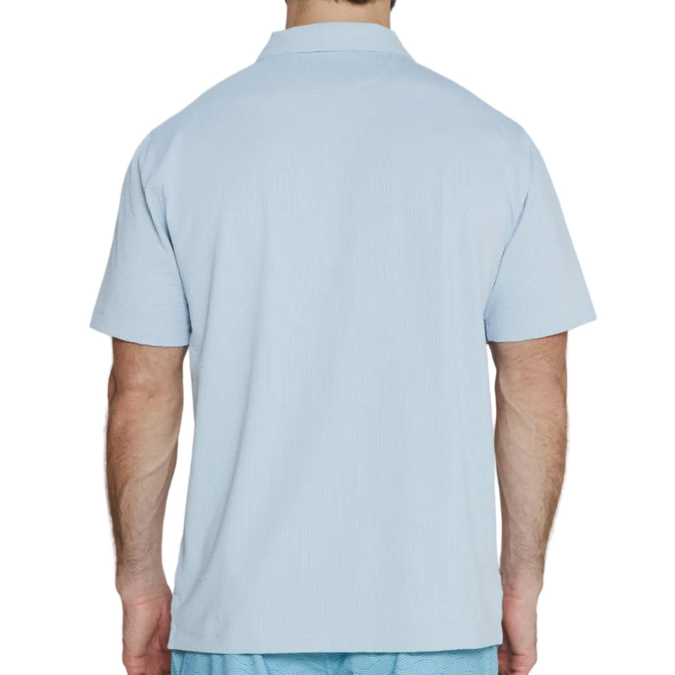 7 Diamonds Powder Blue Sutherland Camp Shirt