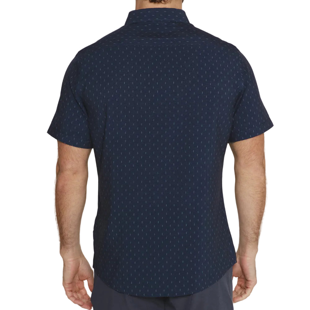 7 Diamonds Navy Renzo Short Sleeve Shirt