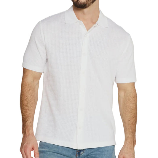 7 Diamonds White Landry Short Sleeve Shirt