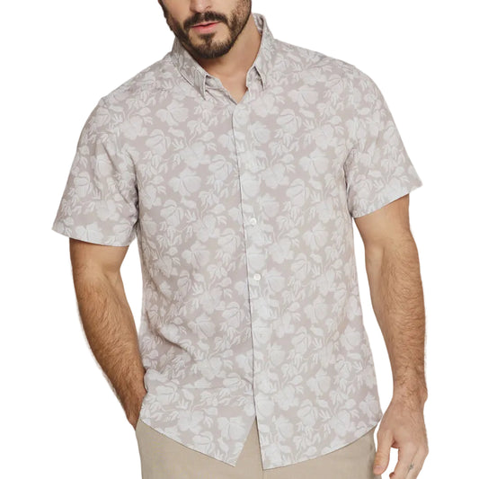 7 Diamonds Taupe Lucian Short Sleeve Shirt